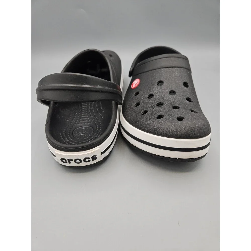 Unisex Crocs Crocband Clog Size 6M 8W Black White